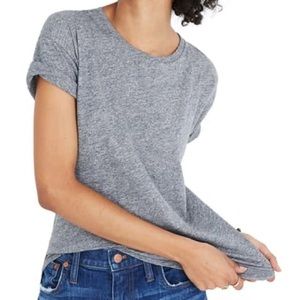Madewell whisper cotton tee in heather mercury